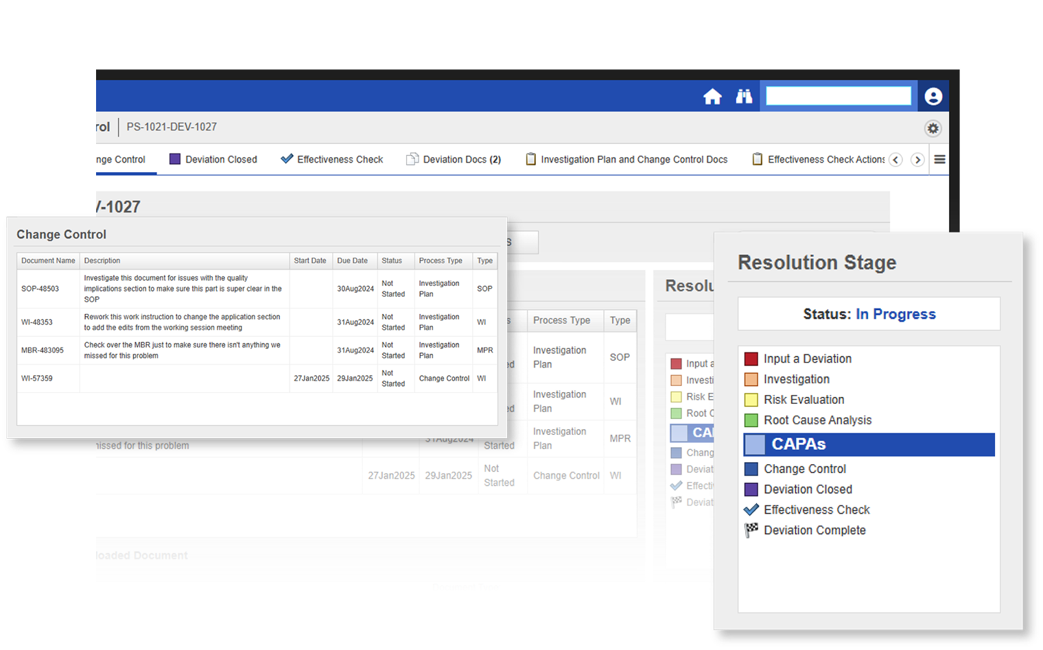 Deviation Management