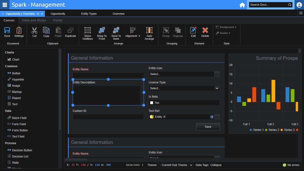 Spark - Management - Canvas